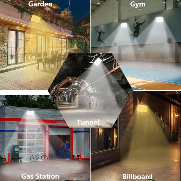 200W LED Floodlight 20000LM IP66 Vandtæt Udendørs Spotlight til Have Garage