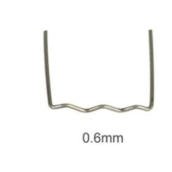 1000 kpl Standardi Metalliset Valmiiksi Leikatut 0,6 mm Kuumaniitit Muoviniittipistooliin Auton Puskurin Korjaus Hitsauslangat Työkalu