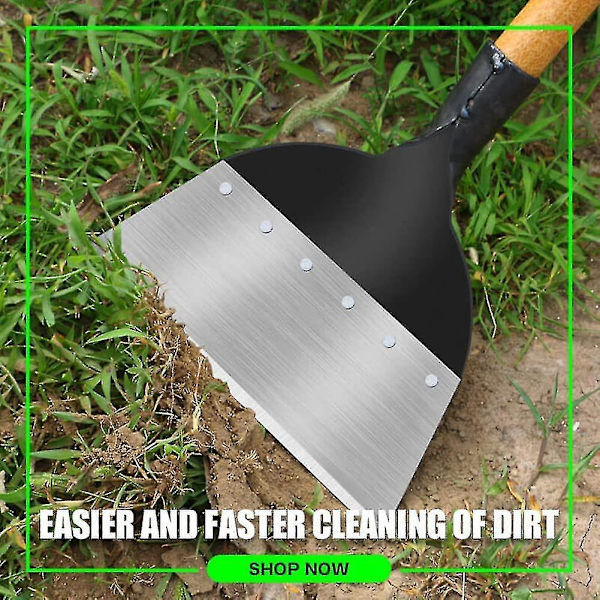 Hagespade Multifunksjonell Utendørs Hage Rengjøringsspade Stål Flat Spade Isspade Ugress Planting Gård Ugress Verktøy