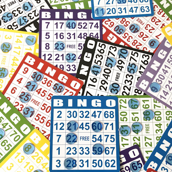 100 Bingo-marker - Plastbrickor för bingospel, perfekt för fester och klassrumsspel