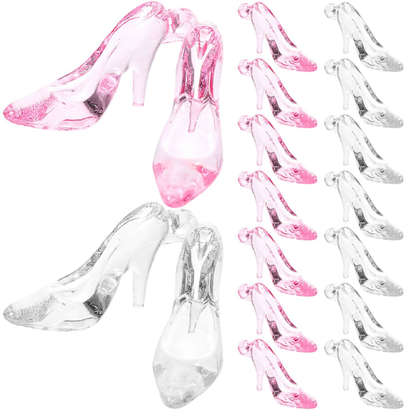 96 st Acrylic DIY High Heels Berlock Charms Smycken Tillverkning Berlock Utsmyckning