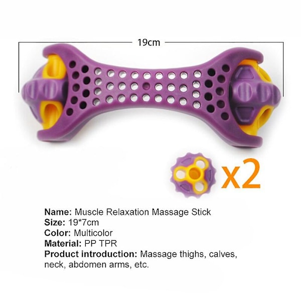 Fedtkontrol Rulle Massager Cellulite Ben Mave Hals Balder Hurtig Anti Cellulite Rulle Muskelsmerter Fascia Dybt Væv Relax