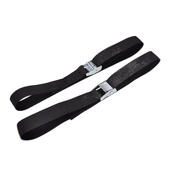 Cam-soljet, Matkatavaratelineen hihnat, Kuorma-autot ja moottoripyörät Ulkoilma Säädettävät Kiristyshihnoista Polyesterihihnat, 2.5cm*1m (musta) 2 kpl