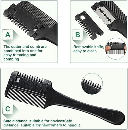 Barberkam for tynt hår, barberkam, barberkam for hårklipp