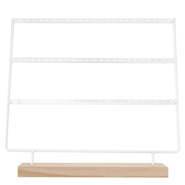 1pc Jewelry Display Stand Jewelry Holders Showing Shelf for Home Jewelry Shop White