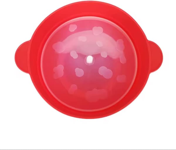 Popcorn Bowl Silicone Micro Bowl for Popcorn - Foldable Red