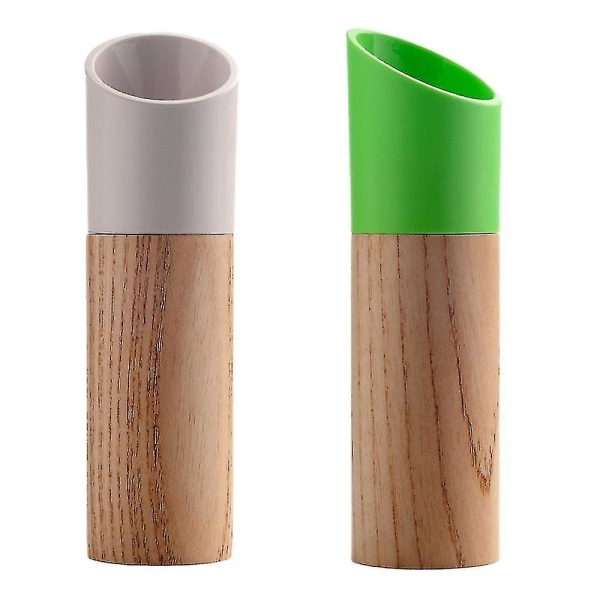 Salt And Pepper Grinder Set,manual Wood Pepper Mill &