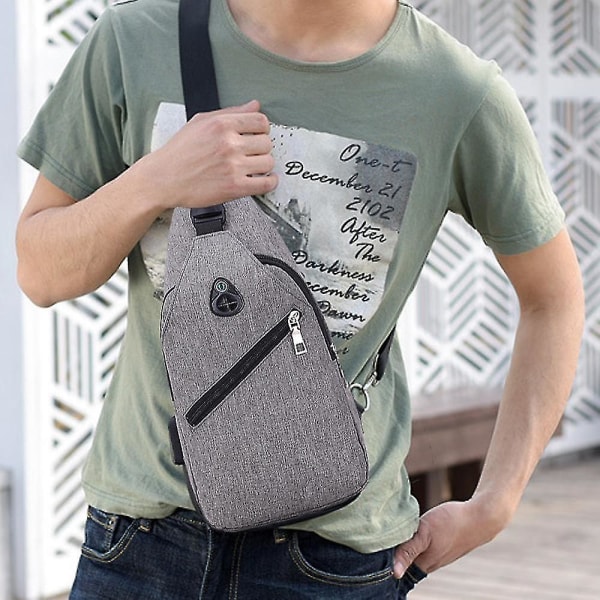 Crossbody Sling Rygsæk Sling Taske Rejse Vandring Bryst Taske