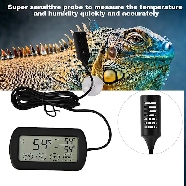 Termometer Hygrometer för äggkläckningsmaskin och mer