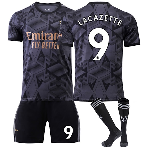 2022-2023 Arsenal Udebane Børnefodbolddragt med Strømper Nr. 9 LACAZETTE 26