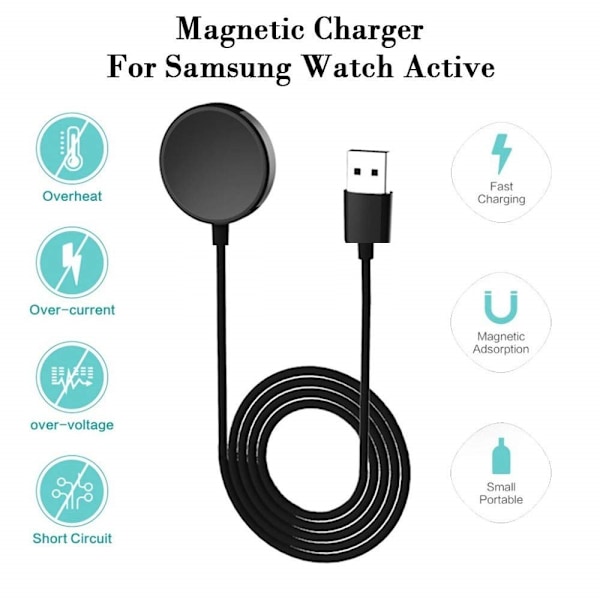 Oplader til Samsung Galaxy Watch 3/4/5 Active 1/2