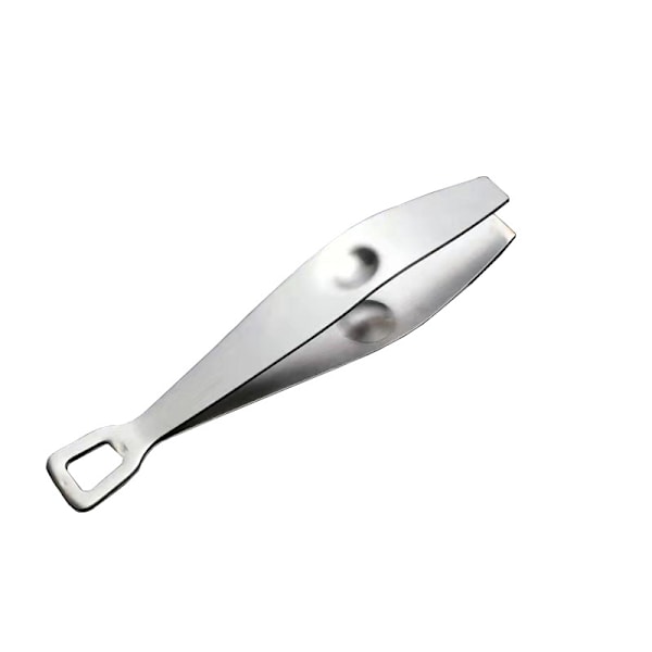 Rostfritt stål gris hårklämma platt snedställd pincett tång flisa pincett fisk benplockare tång mat hårborttagningsverktyg rostfritt