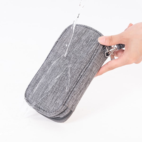 Grå genanvendelige poser til friskhed, pladsbesparende opbevaring af hjemmelavet brød, gaver til surdejsbagere 25*16*2 cm