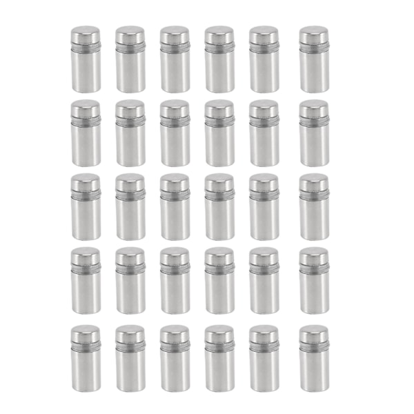 30 Pieces 12 X 22mm Stainless Steel Spacer Glass Holder Sign Mounting