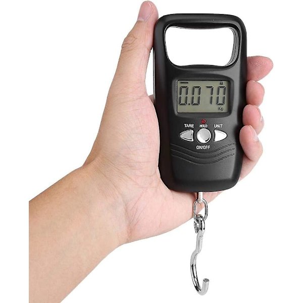 Bagagevåg, acsergery 50 kg LCD digital hängande våg elektronisk fickkrok