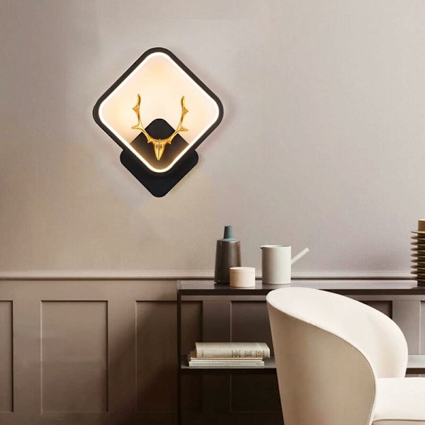 16W LED Vägglampa - Modern Spotlight för Sovrum & Badrum (Varmvit)