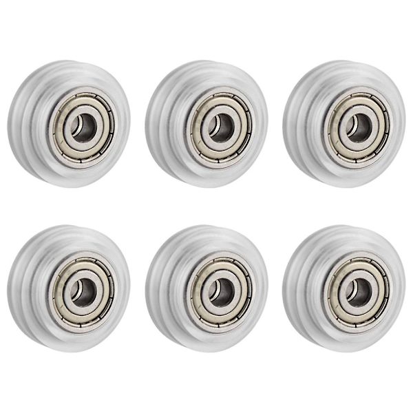 20 st 3d-skrivare genomskinliga polykarbonathjul plast remskiva linjärlager för Cr-10 S5 Ender 3 Pro P