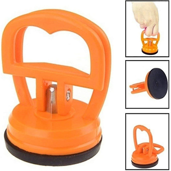 Liten buckla reparationsdragare lyftare telefon glas sugkopp sugkopp skärmverktyg orange