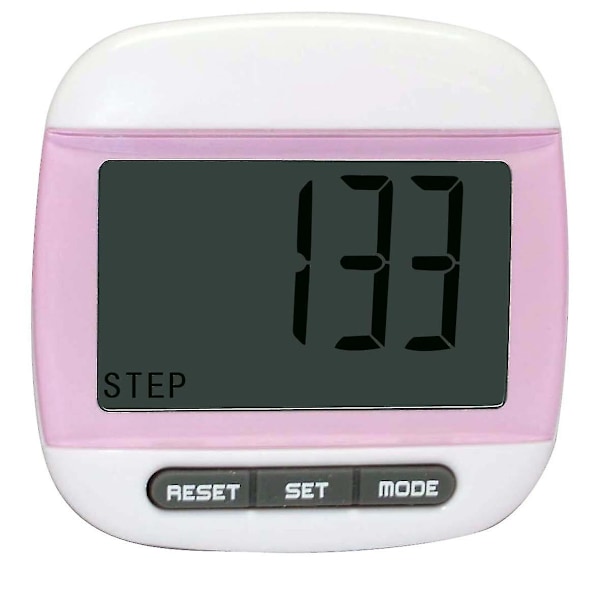 Multifunktionell fickpedometer med bältesklämma (1 st, slumpmässig färg)