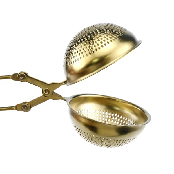 Siler og siler finmasket teinfuser i rustfritt stål kuleformet sil teinfuser kaffe urte krydderdiffuser håndtak teball match