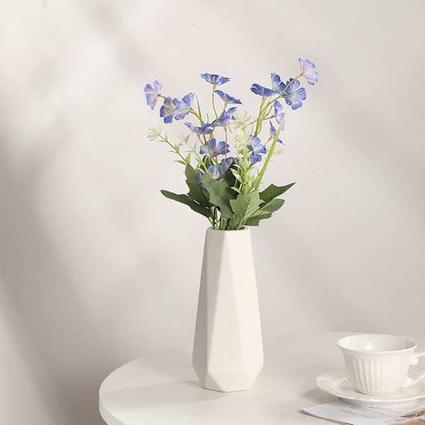 Keramisk vase, blomster vase minimalisme stil til moderne bordhylde boligindretning, passer til indflytning, bryllupper, fødselsdag