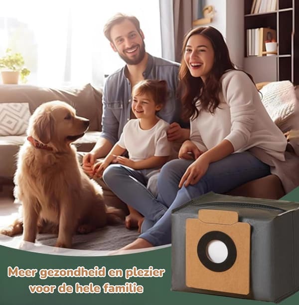 Erstatningssett for støvpose til robotstøvsuger, 10 poser per pakke, for Eufy Clean X8 Pro og X10 Pro Omni