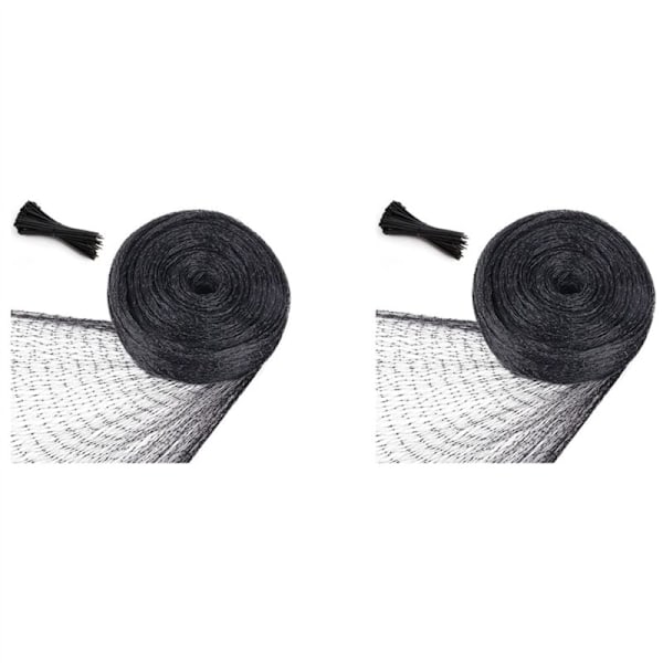 2X Fågelskyddsnät för trädgårdsskydd, gräsmatta 4 x 10M, hönsgård, hjortstängsel