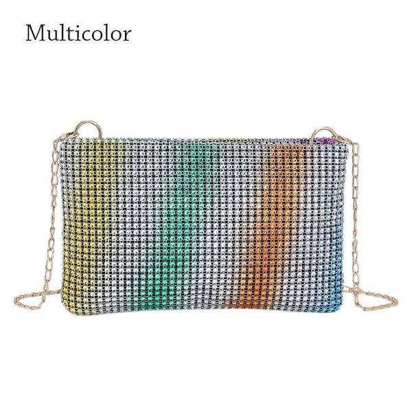 Dam Bröllopsfest Clutch Axelväskor Handväskor multicolor