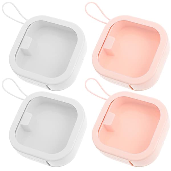 4 st Bärbar Hårband Organizer Praktisk Smyckeskrin Multifunktionell Scrunchie Box