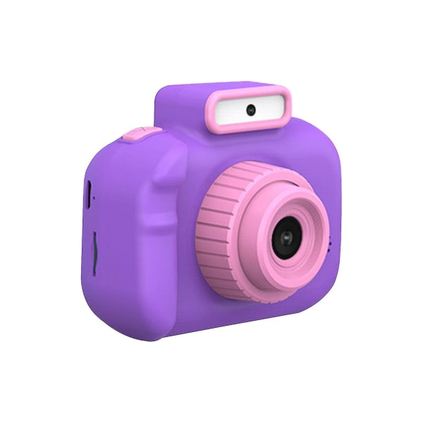 Digitalkamera 4800 W främre och bakre 1080P HD digitalkamera för barn, video och spel, med ficklampa Purple