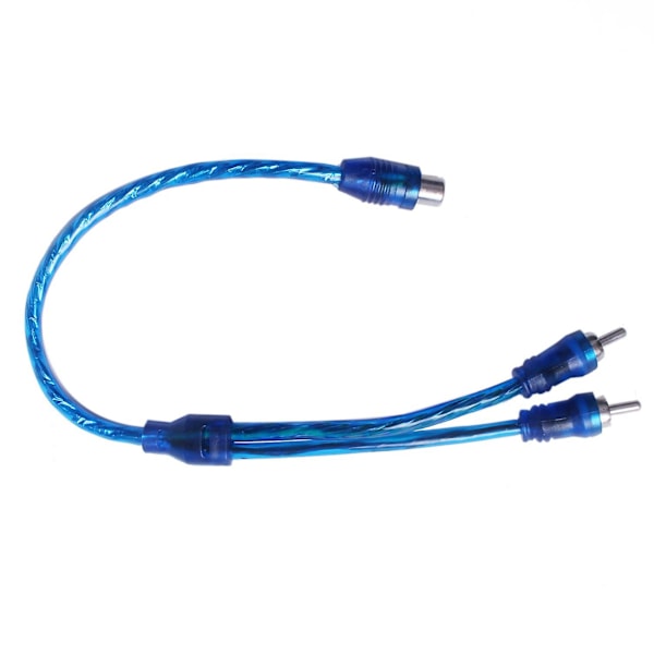 6 stk. lydforbindelse til 1 RCA hun til 2 RCA han adapter splitter kabel