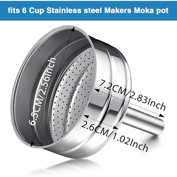 Moka Express reservedele tragt kits - 3 pakker