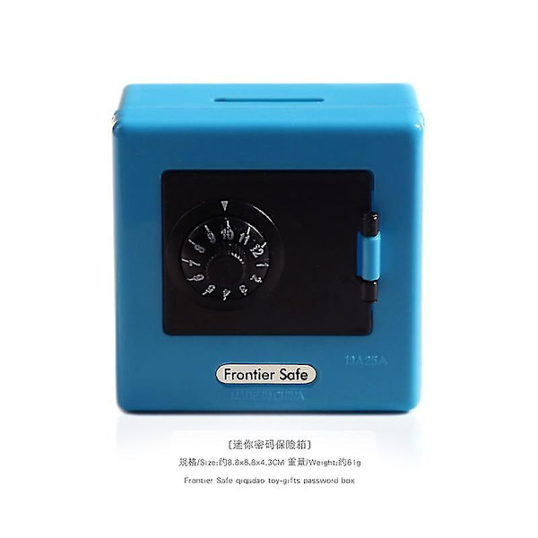 2 stk Elegant Safe Kombinasjonslås Sparebøsse Kode Mynter Kontanter Spare Piggy Bank Barn Mini Leker Til Hjemmedekorasjon
