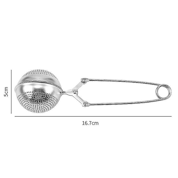 Rustfrit stål te-si, bærbar infuser mesh te-kugleguld