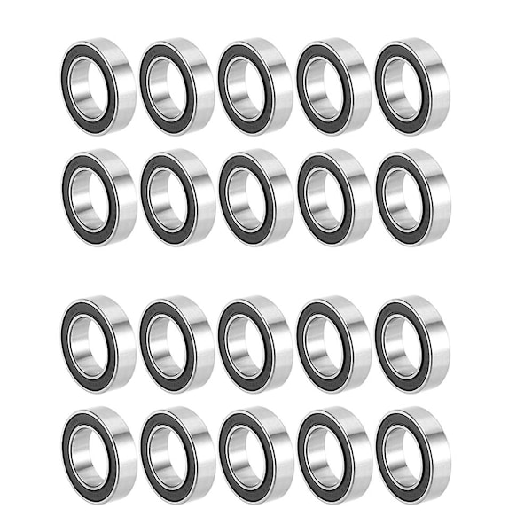 20 stk. 17287-2rs 17287rs kugleleje 17x28x7mm cykelhjul krankboks reparationsleje