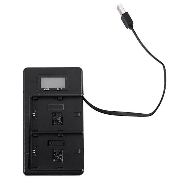 Lp-e6-akkulaturi Lcd-kaksoislaturi 5ds R 5d Mark Ii 5d Mark Iii 6d 7d 80d 5ds R -kameralle