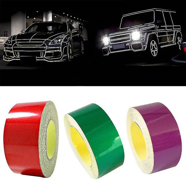 5m heijastava tarra teippi auto kuorma-auto runko diy itseliimautuva varoitusnauha tarra -sa
