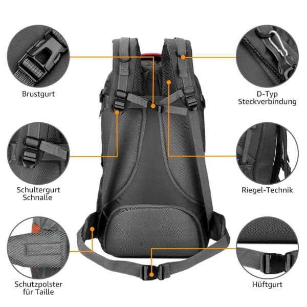 Hiking Backpack 60L Trekking Backpack Travel Backpack Outdoor Backpack for Hiking