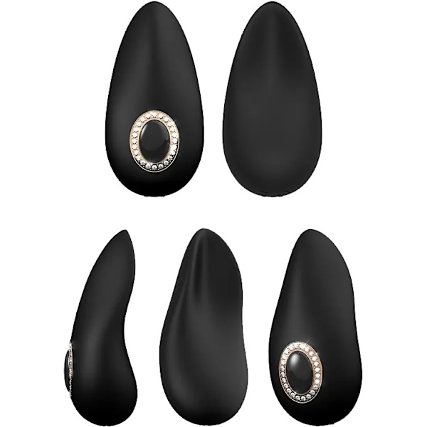 Kleopatra: Klitorisvibrattori Black ABS-plast, Polyuretan, Silikon