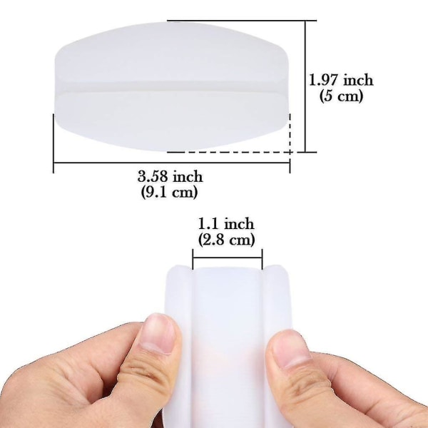 4 par BH-stropp puteholder, sklisikre silikon skulderputer lindrer smerte