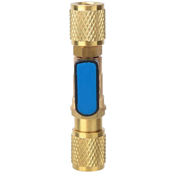 Messing Kjøle Kuleventil Adapter G1/4'' Kjølemiddel Kuleventil Kobling