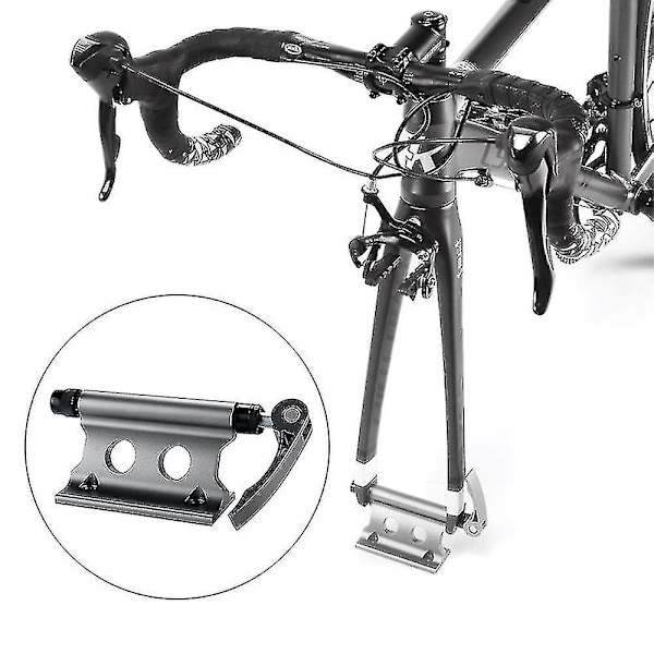 Mtb Mountain Road Bike Front Fork Stand Holder Bicycle Quick Release Fixed Clamp1pc-grå
