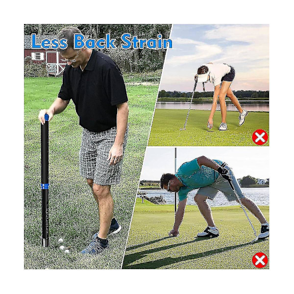 Golfbold Retriever, Aluminium Golfbold Picker Uppers Rør, Hold 20 Golfbolde Opsamler, Bold Ret