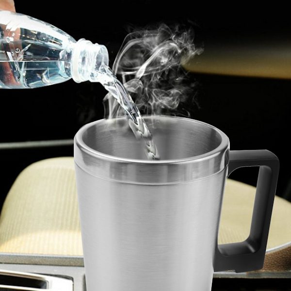 Bilvärmare Vattenkokare, Enkel 12v 300ml Bärbar I Bil Kaffe Maskin Te Kanna Fordon Värmekopp Lock O