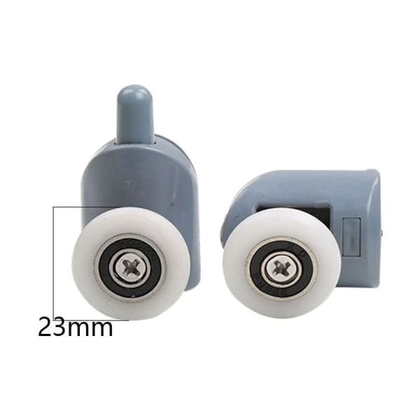 Duschdörrsrullar, Set om 8, Diameter 23 mm, för Duschkabiner