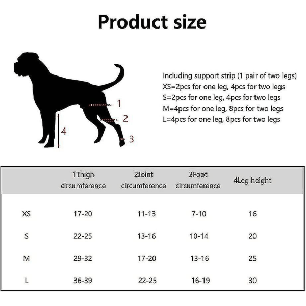 Hunde benstøtte, hundeknæstøtte, hundedobbelt bagbensstøtte, hundebenssårbeskytter, hundeknæpude benbeskytter