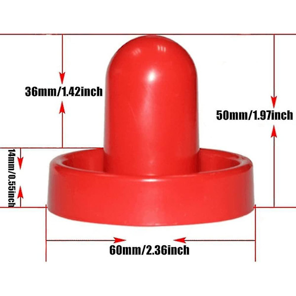 Airhockey-Pushere, 4 stk. 60mm Airhockey-Pushere Airhockey-Bord Kæp