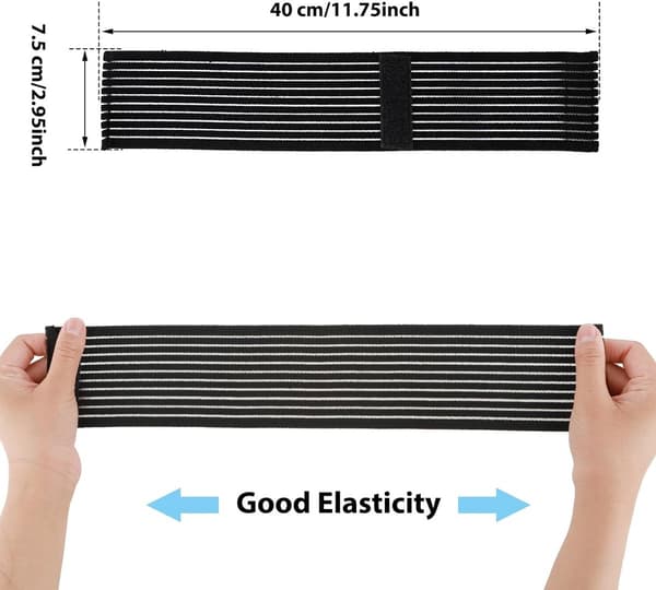 2-pack handledsstöd, andningsbart justerbart elastiskt handledsskydd i nylon för smärtlindring vid artrit och seninflammation, svart