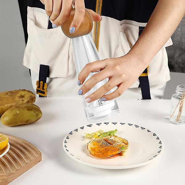 Salt- og peberkværn med justerbar grovhed