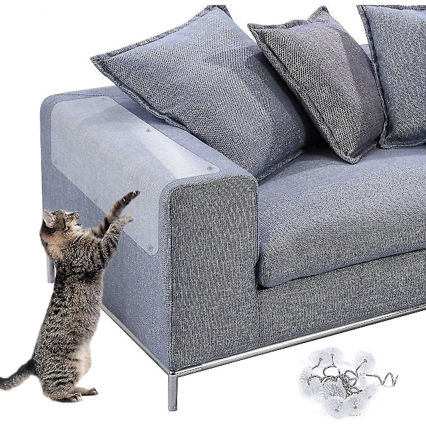 2 stk. Sofa Anti-Scratch Beskyttelsesmåtte Anti-Scratch Til Kat